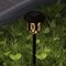Merrick Lane All-Weather Tulip Design LED Solar Lights, Outdoor Solar Powered Lights for Pathway, Garden, & Yard - Set of 8